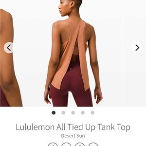 Orange lululemon tank BNWT